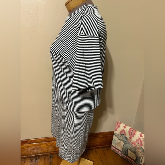Rag & Bone Striped Tee Organic Pima Cotton Dress - Picture 5 of 12